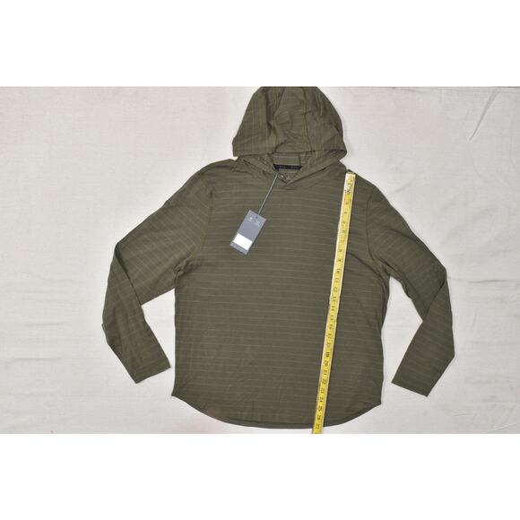 VRST Essential Hoodie Striped UV Protect Breathable Long Sleeve Green Size L NEW - Picture 3 of 8